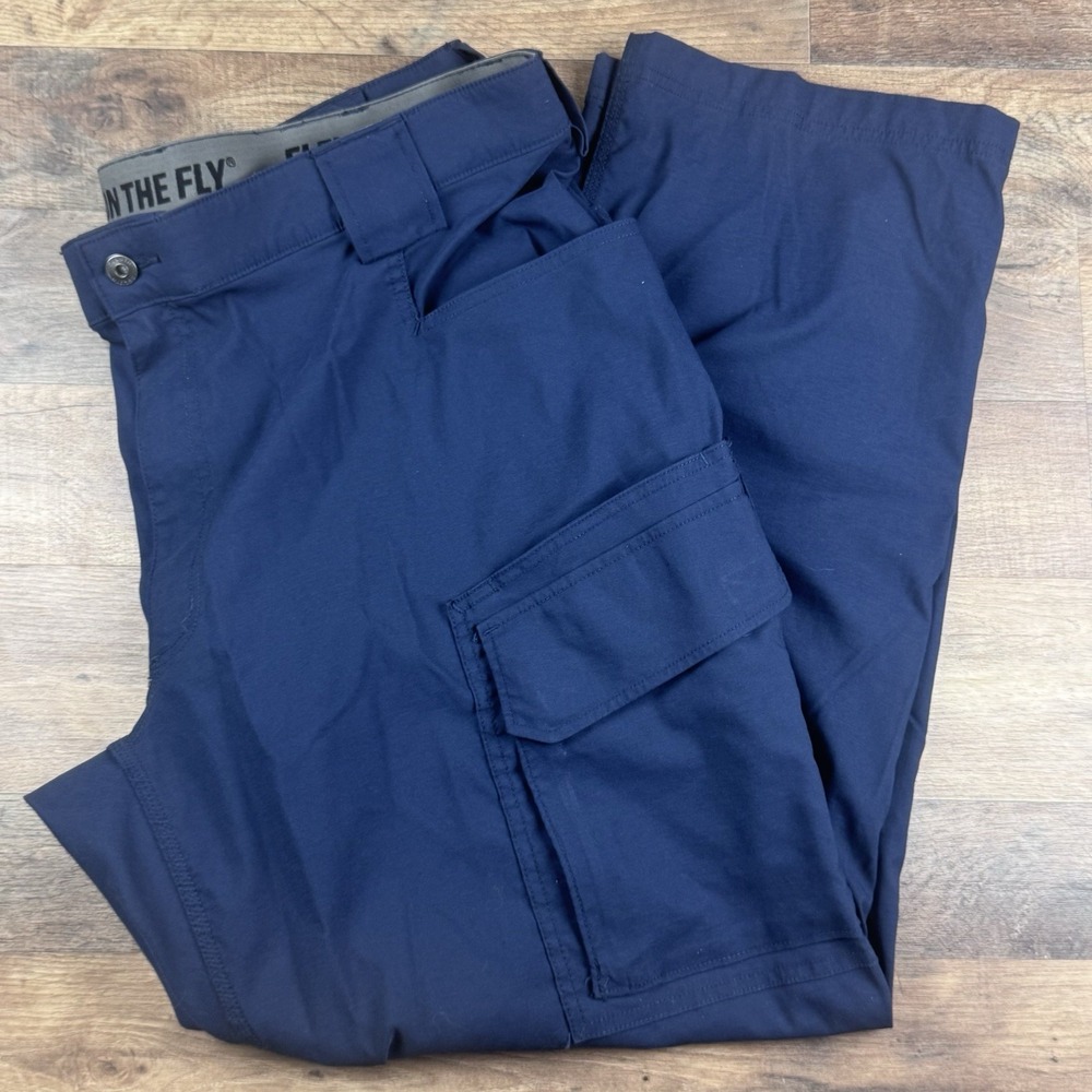 Duluth Trading Flex Dry On The Fly Mens 42x32 Blue cargo pants